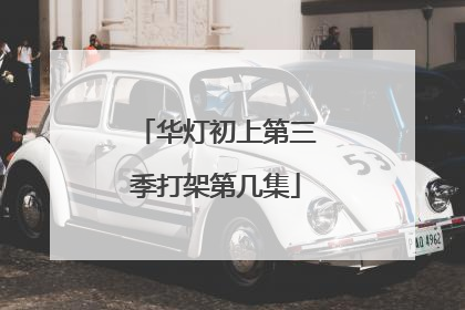 华灯初上第三季打架第几集