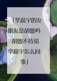 华晨宇的女朋友是胡蕾吗 胡蕾不待见华晨宇怎么回事