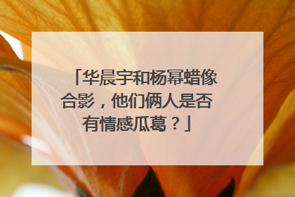 华晨宇和杨幂蜡像合影,他们俩人是否有情感瓜葛?