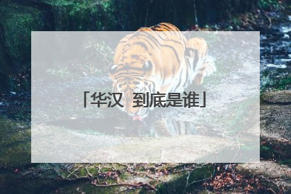 华汉 到底是谁
