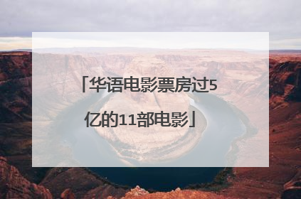 华语电影票房过5亿的11部电影