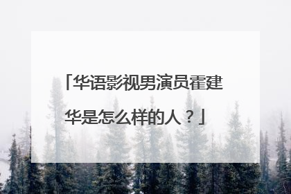 华语影视男演员霍建华是怎么样的人？