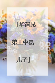 华谊兄弟王中磊儿子