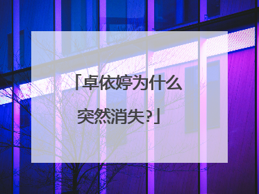 卓依婷为什么突然消失?