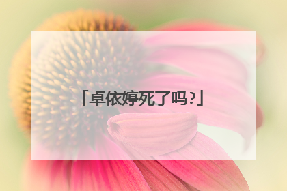 卓依婷死了吗?