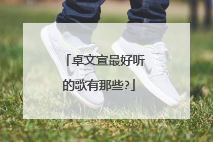 卓文宣最好听的歌有那些?