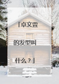 卓文萱的发型叫什么?