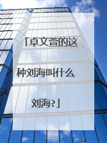 卓文萱的这种刘海叫什么刘海?