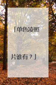 单色凌照片谁有?