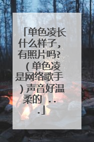 单色凌长什么样子,有照片吗? (单色凌是网络歌手)声音好温柔的 ...