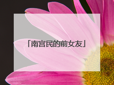 南宫民的前女友