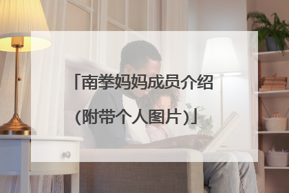 南拳妈妈成员介绍(附带个人图片)