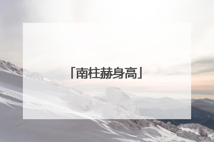 南柱赫身高
