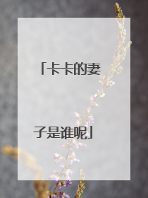 卡卡的妻子是谁呢