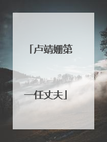 卢靖姗第一任丈夫