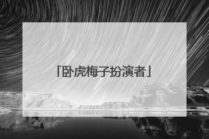 卧虎梅子扮演者