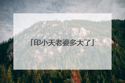 印小天老婆多大了