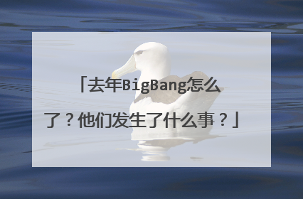 去年BigBang怎么了？他们发生了什么事？
