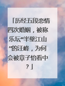 历经五段恋情四次婚姻，被称乐坛“半壁江山”的汪峰，为何会被章子怡看中？