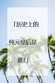 历史上的纯元皇后是谁?