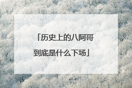 历史上的八阿哥到底是什么下场