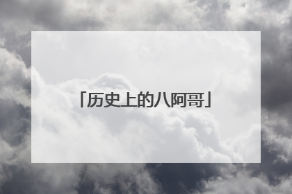 历史上的八阿哥