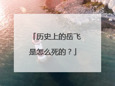 历史上的岳飞是怎么死的?