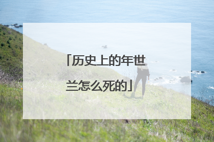 历史上的年世兰怎么死的