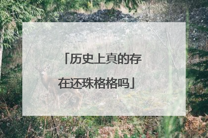历史上真的存在还珠格格吗