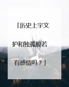 历史上宇文护和独孤般若有感情吗?