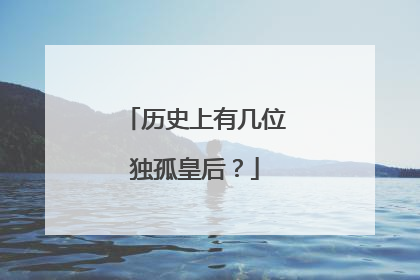 历史上有几位独孤皇后？
