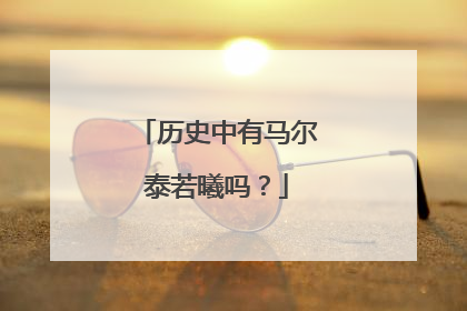 历史中有马尔泰若曦吗?