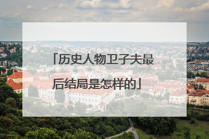 历史人物卫子夫最后结局是怎样的