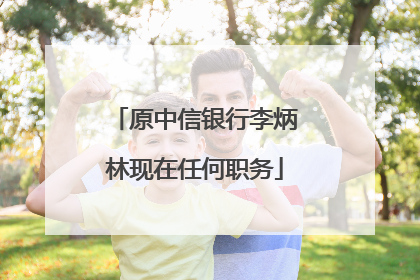 原中信银行李炳林现在任何职务