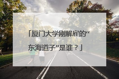 厦门大学刚解雇的“东海道子”是谁？