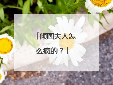 倾画夫人怎么疯的?