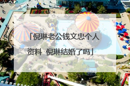 倪琳老公钱文忠个人资料 倪琳结婚了吗