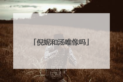 倪妮和汤唯像吗