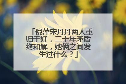 倪萍宋丹丹两人重归于好,二十年矛盾终和解,她俩之间发生过什么?