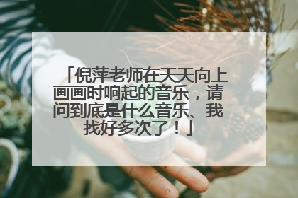 倪萍老师在天天向上画画时响起的音乐,请问到底是什么音乐、我找好多次了!