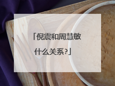 倪震和周慧敏什么关系?