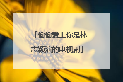 偷偷爱上你是林志颖演的电视剧