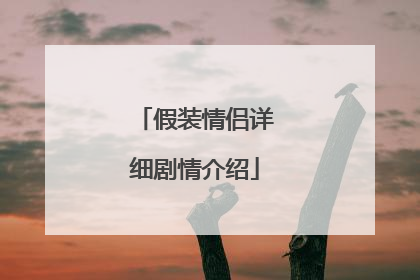 假装情侣详细剧情介绍