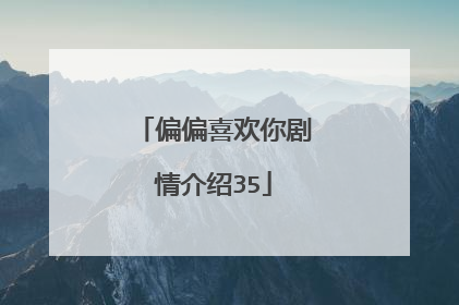 偏偏喜欢你剧情介绍35