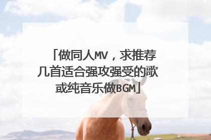 做同人MV,求推荐几首适合强攻强受的歌或纯音乐做BGM