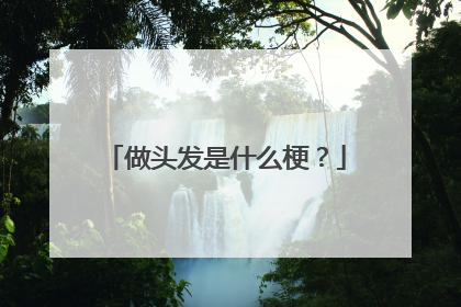 做头发是什么梗?