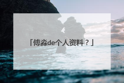 傅淼de个人资料?