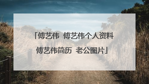 傅艺伟 傅艺伟个人资料 傅艺伟简历 老公图片