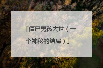 僵尸男孩去世（一个神秘的结局）