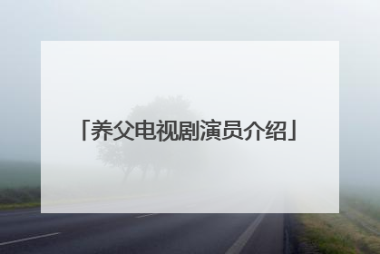 养父电视剧演员介绍